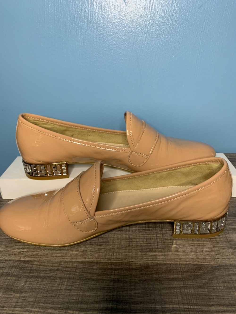Boutique 9 Milton smoking flat, jeweled heel